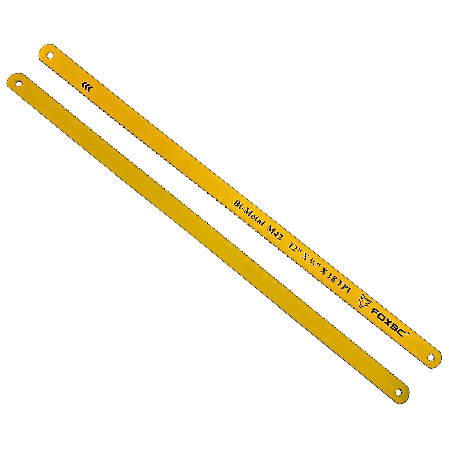FOXBC 12-Zoll-Bügelsägeblatt 18 TPI, Bimetall M42, Metallschneiden, 10er-Pack