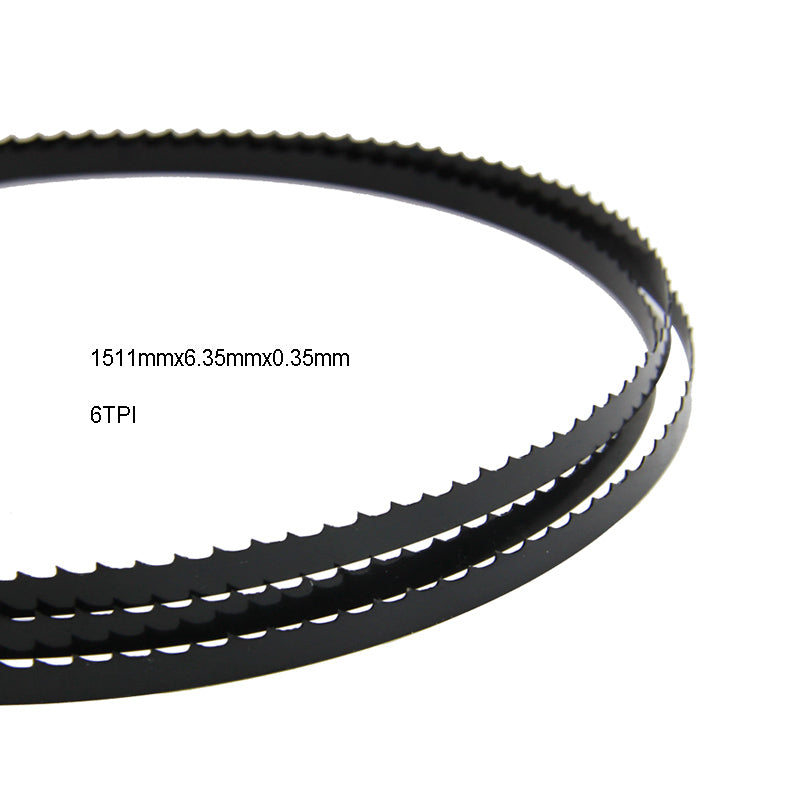 2-teiliges Bandsägeblatt 59-1/2" x 1/4" 6 TPI für 9" Ryobi, Skil, Dewalt, Delta, Black & Decker Holzbandsäge