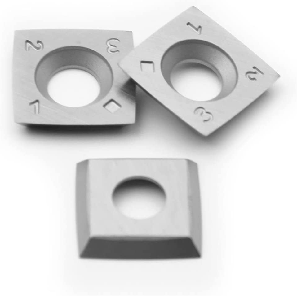 FOXBC 15 mm Hartmetalleinsätze 4"R indexierbar für alle Byrd Shelix Hobelmesserköpfe, Ersatz für Byrd KN400, 10er-Pack