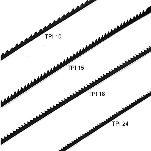5-Zoll-Dekupiersägeblatt-Stiftende – (10 TPI, 15 TPI, 18 TPI, 24 TPI) – 36er-Pack