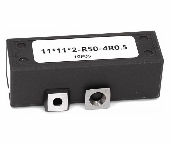 11 x 11 x 2,0 mm Hartmetalleinsätze für Drechseldrehwerkzeuge