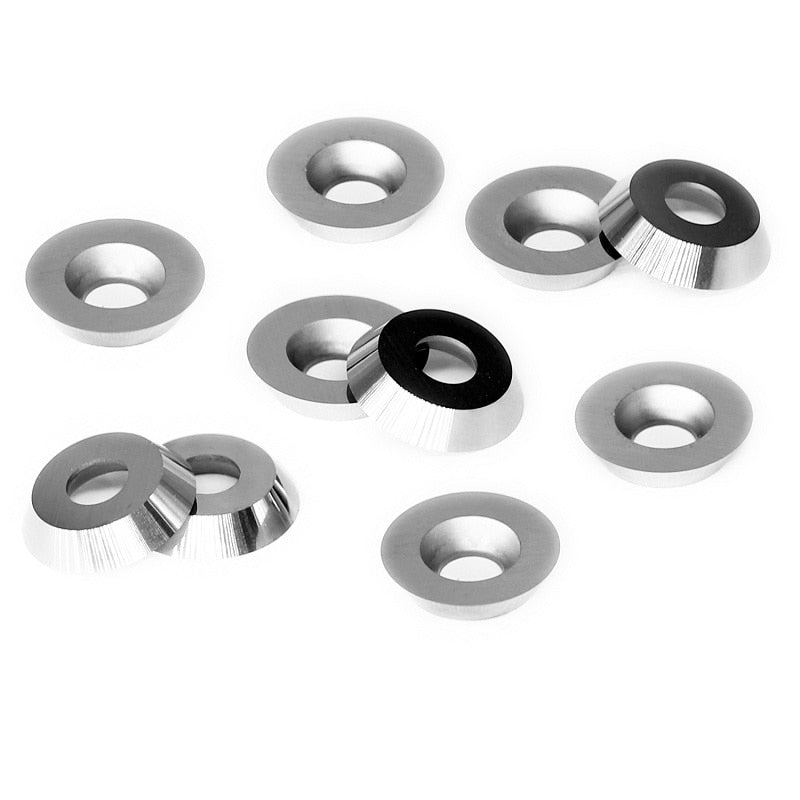 Ci3 Round 12x2.5mm Carbide Inserts Cutters Knives Blade For DIY Lathe Wood Turning Finisher Hollower Tool - 10pcs
