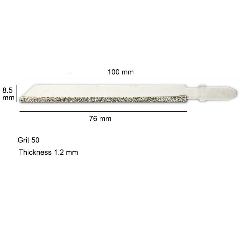 4" 100 mm Diamant-Stichsägeblätter mit T-Schaft zum Schneiden von Granit, Körnung 50