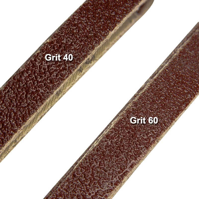 10 Stück 1/2"x18" Schleifbänder 13X457mm 40 60 80 120 180 240 Körnung Aluminiumoxid