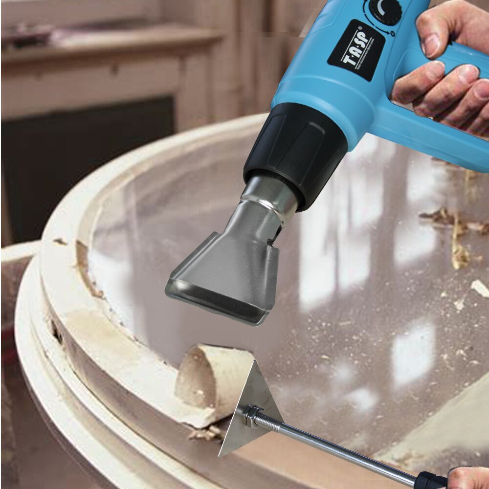 220 V Heißluftpistole, 2000 W, variable Temperatur, elektrischer Haartrockner, Heißluftpistole mit 5 Düsen und Grillanzünder-Aufsatz, Elektrowerkzeug