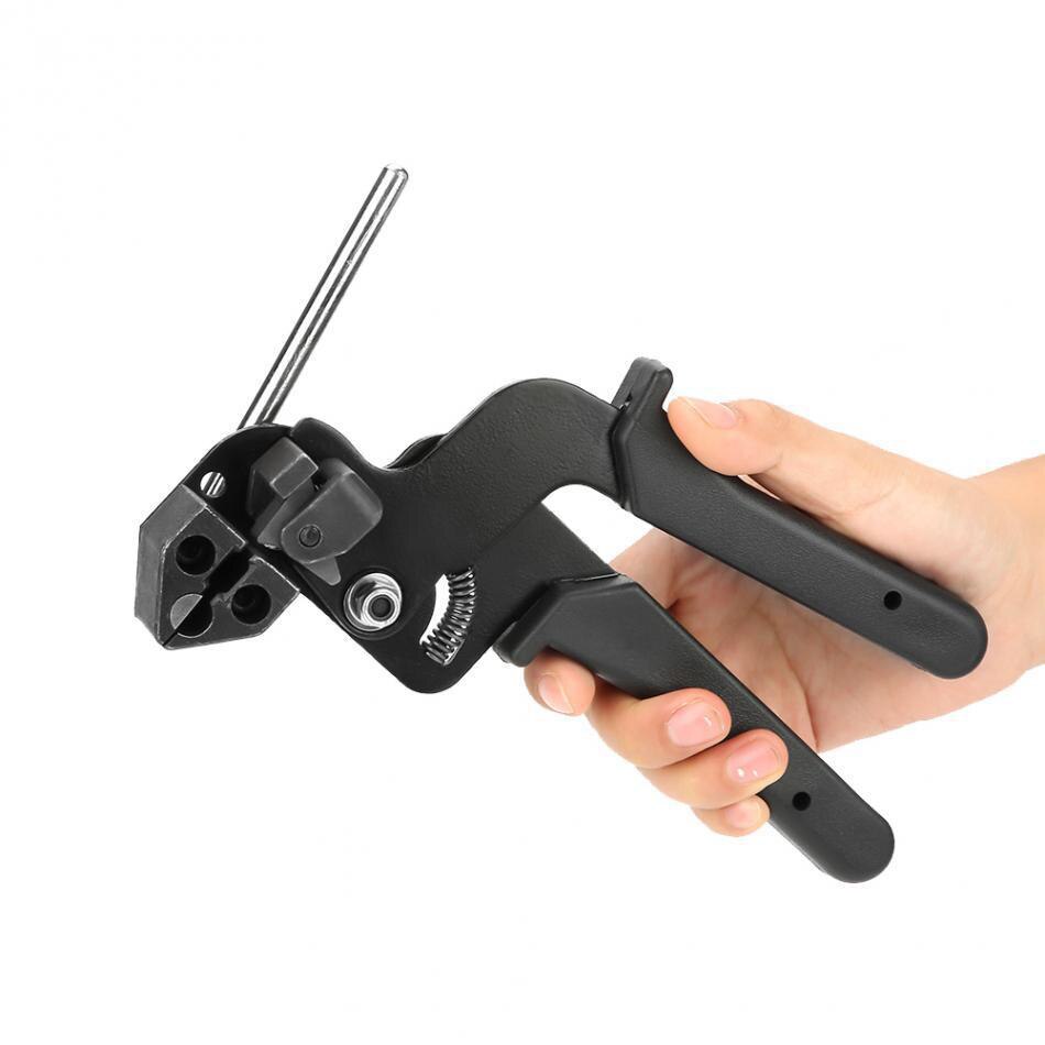 Kabelbinderpistole aus Edelstahl, hochwertiges Befestigungs- und Schneidwerkzeug, leichte, langlebige Zange, Spezialschnitt auf 12 mm, Handwerkzeug