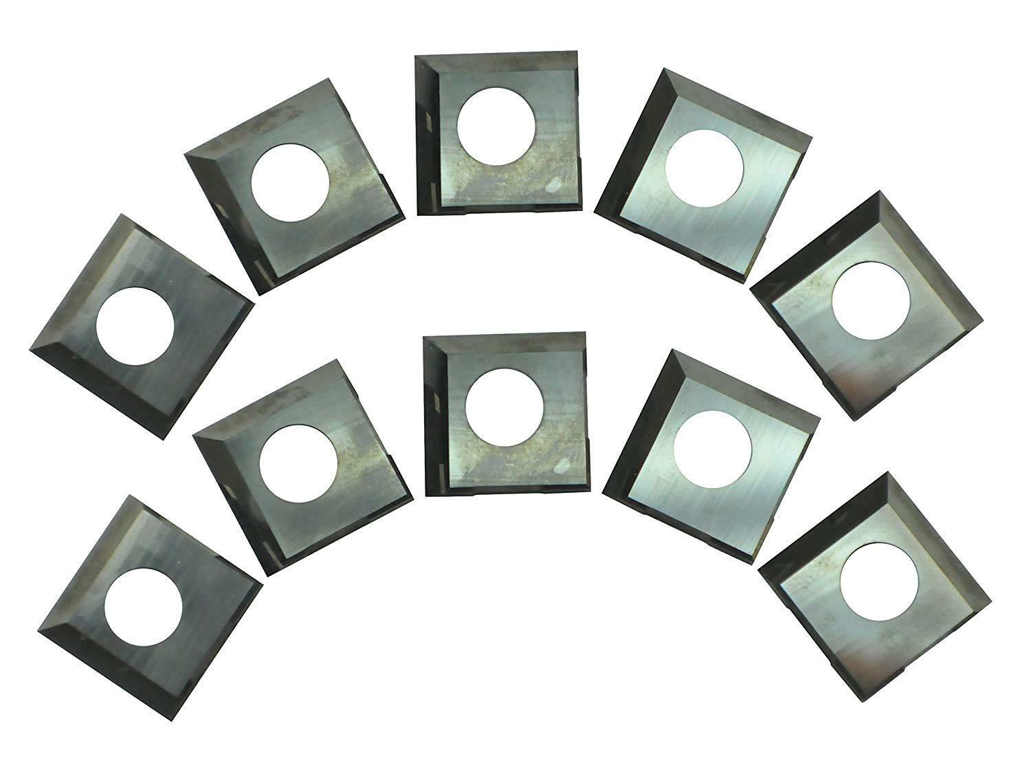 14,3 mm Hartmetall-Einsätze, Messer, 2 Schneidkanten für Cutech Spiralschneiderkopf-Hobel, 10 Stück