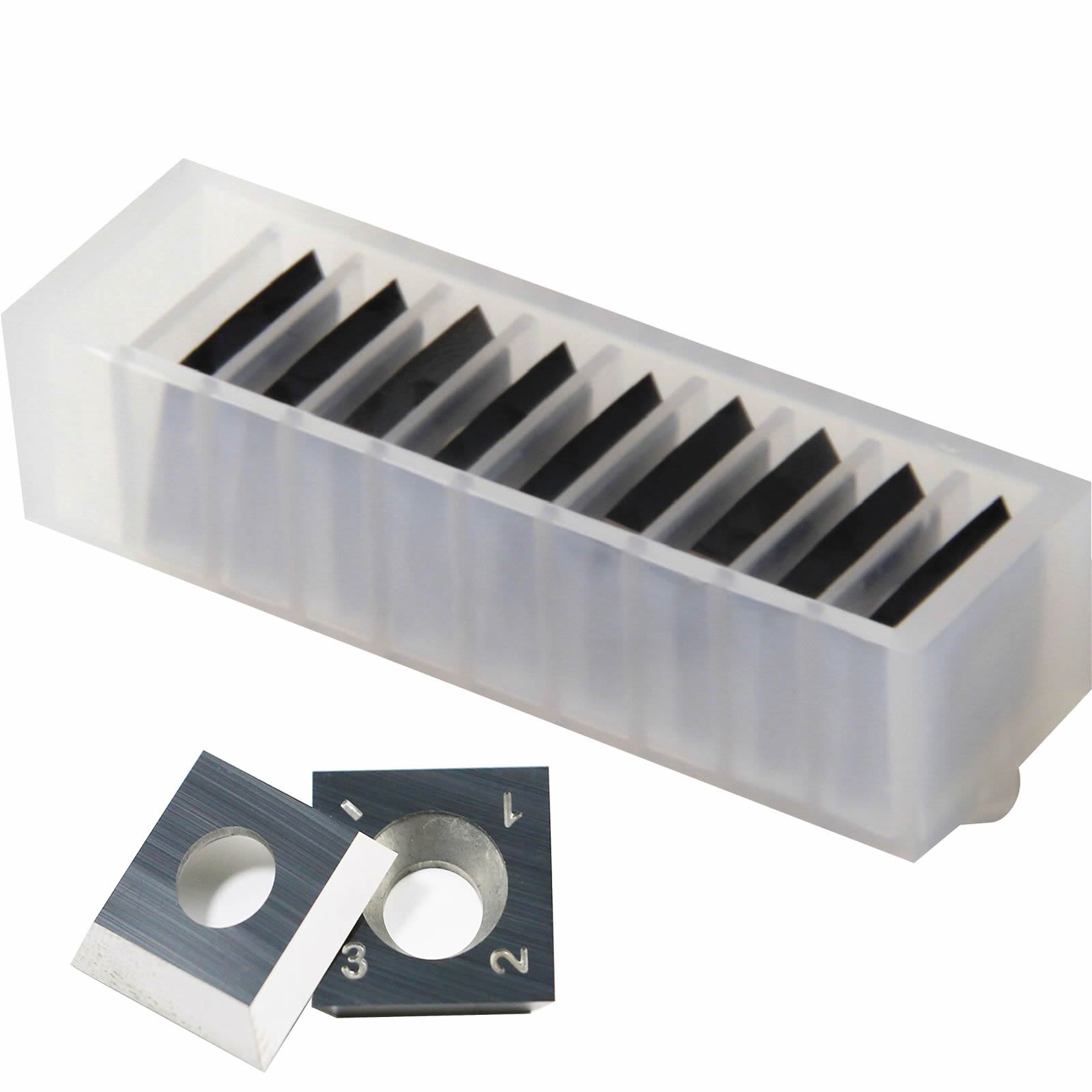 FOXBC Hartmetalleinsätze 12x12x1,5 Mm – 10 Stück, Für Amana & Binstak Fräser, Indexierbar