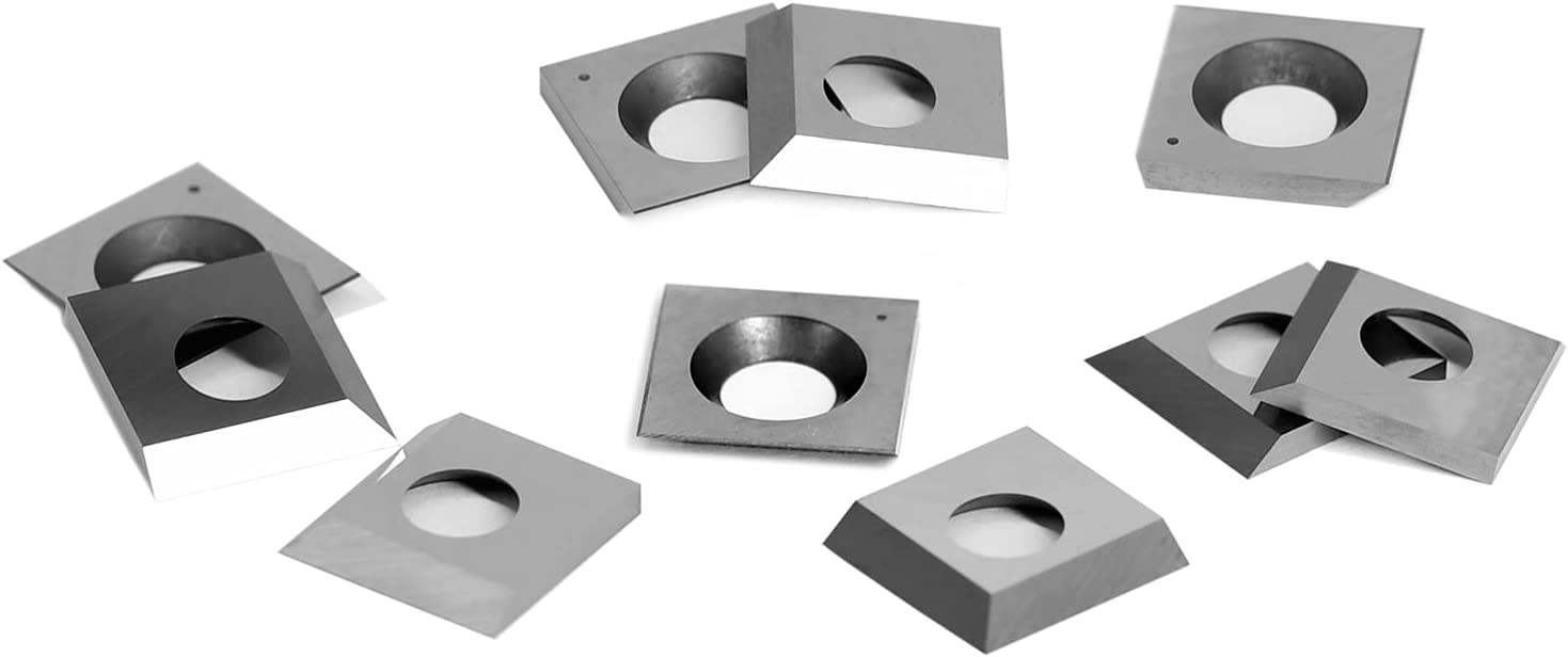 10 Mm Hartmetall-Einsätze - 10x10x2,2 Mm, 35 Grad Schnittwinkel, 4 Scharfe Kanten