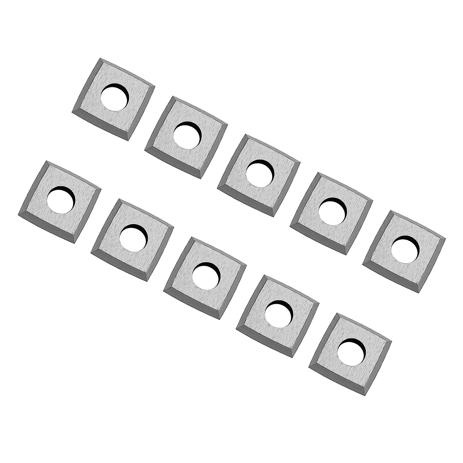 FOXBC 15 mm Hartmetalleinsätze 4"R indexierbar für alle Byrd Shelix Hobelmesserköpfe, Ersatz für Byrd KN400, 10er-Pack