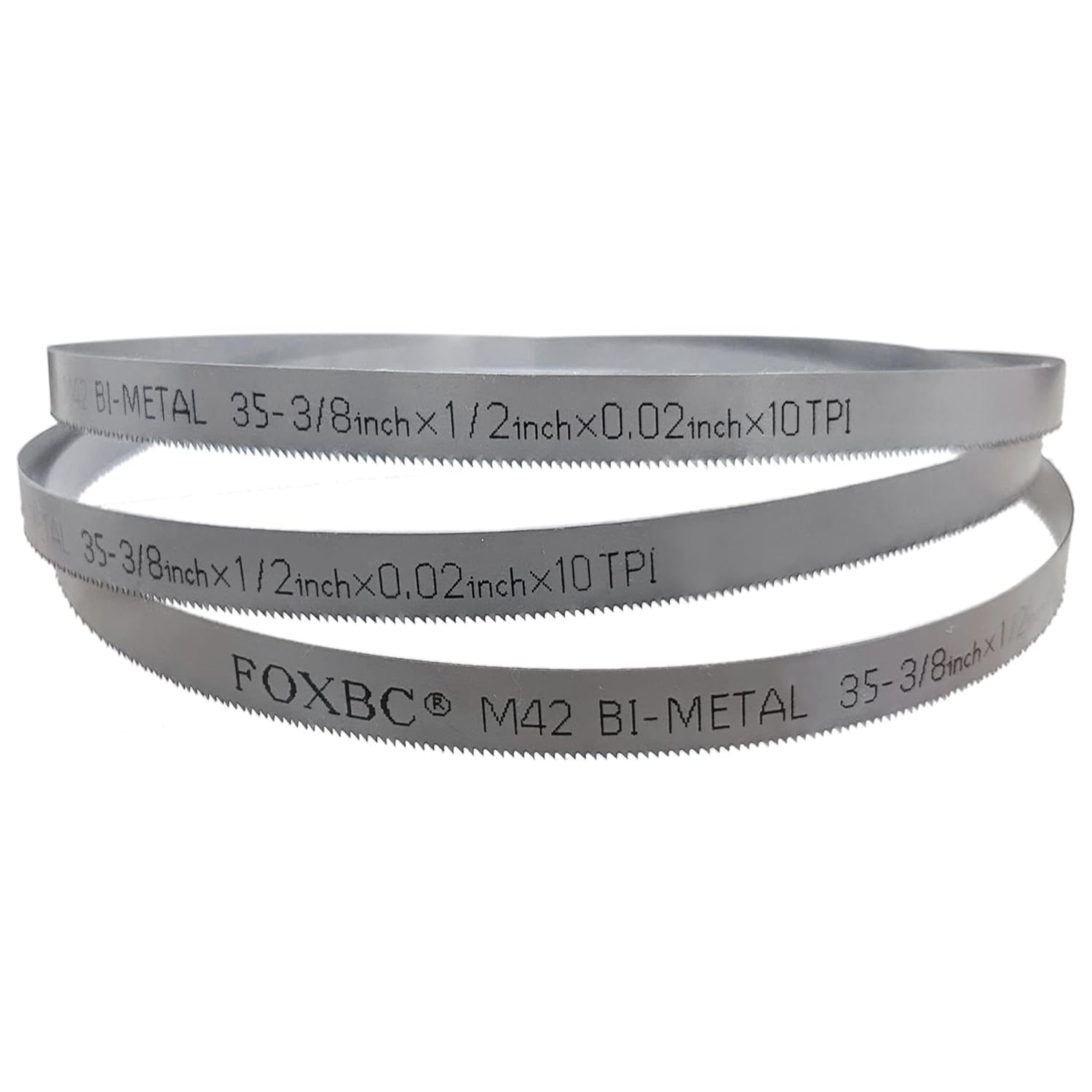 FOXBC 35-3/8 Zoll Bandsägeblatt 18 TPI für Milwaukee 48-39-0529 Tragbares Bandsägeblatt, 35-3/8" x 1/2" x .020" 18 TPI, 3er-Pack