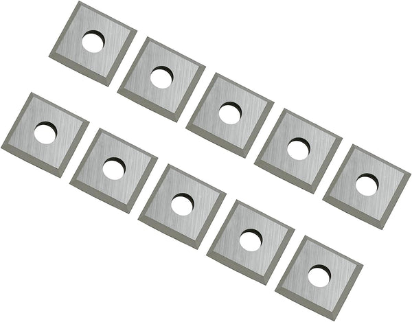 FOXBC 12 mm quadratische Hartmetalleinsätze Ersatz für Amana, BINSTAK Spoilboard Oberflächenfräser – 10er-Pack