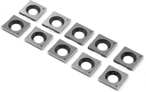 FOXBC 14.27mm Square Carbide Inserts Cutters for Wen JT630H, JT833H, PL1326 and Rikon 20-600H 25-130H - 10 Pack