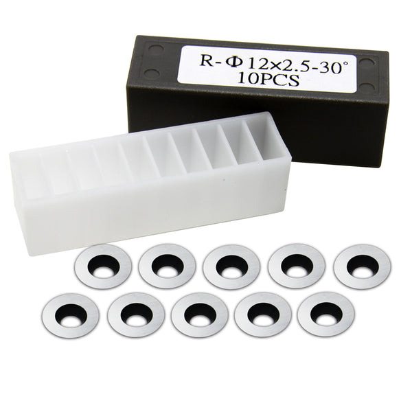 R-12x2.5mm -30° Carbide Inserts for Woodturning lathe tools