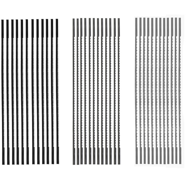 5-Zoll-Dekupiersägeblatt-Set mit glattem Ende, 36er-Pack (28TPI, 12 TPI, 10TPI)