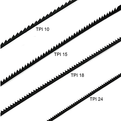 5-Inch Scroll Saw Blade Pin End - ( 10 TPI, 15 TPI, 18 TPI, 24 TPI ) - 36 Pack