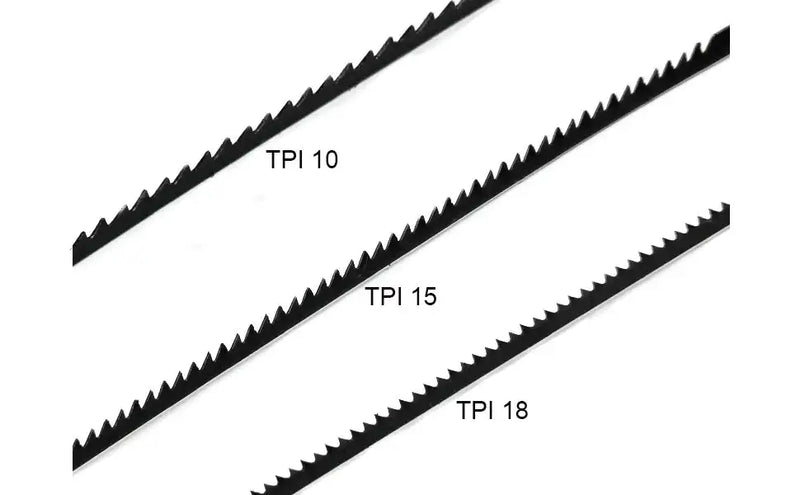 5 Inch Scroll Saw Blade Pin End, (10/15/18 TPI - 36 Pack )