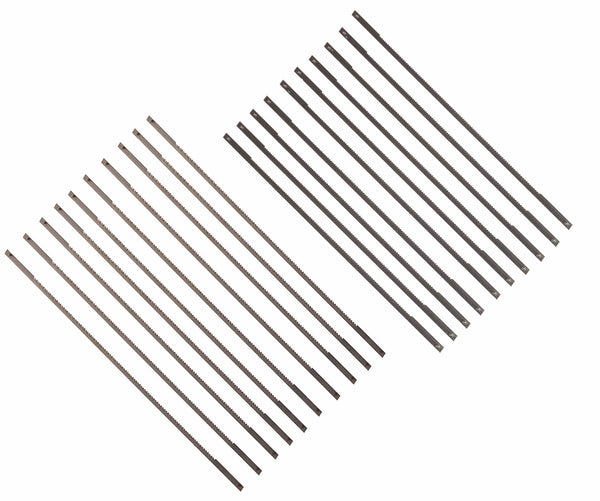 6-1/2-Zoll-Kappsägeblätter, 6-1/2 Zoll lang zwischen den Stiften, 0,125 Zoll x 020 Zoll x 15 TPI (10er-Pack), 18TPI (10er-Pack)