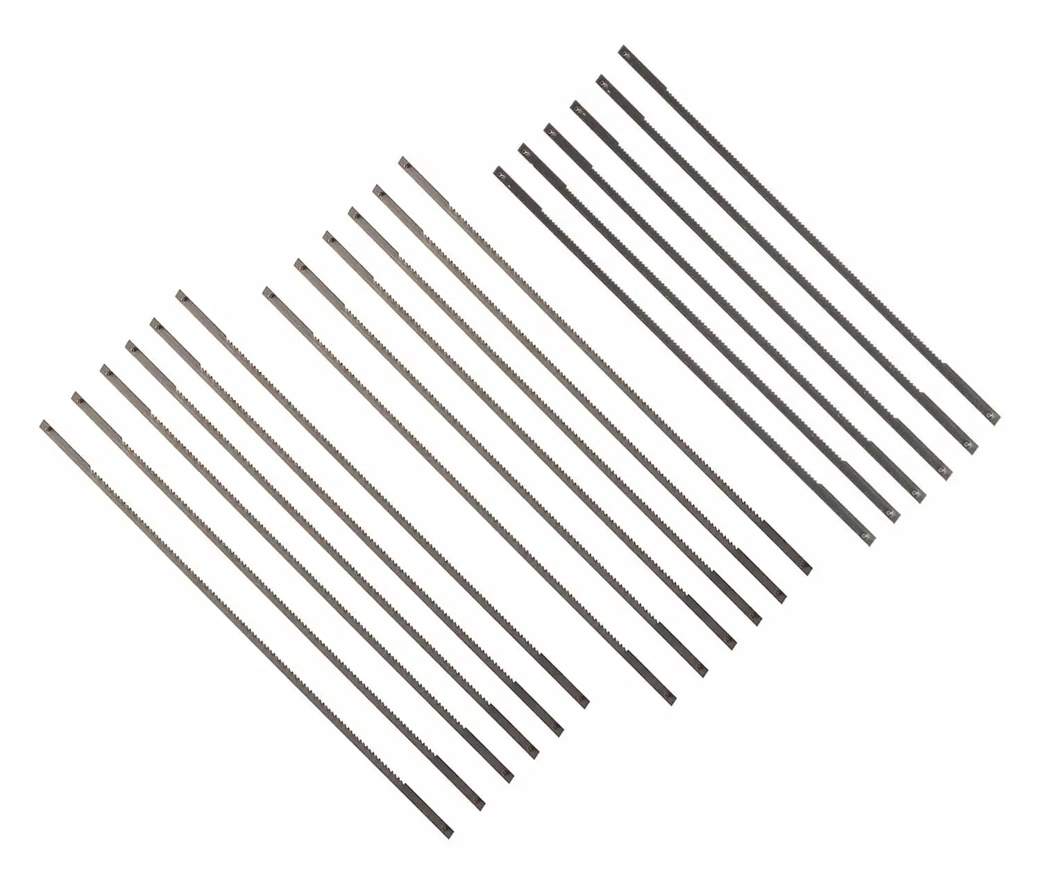 Laubsägeblätter 6-1/2 Zoll, 18er-Pack (15 TPI, 18 TPI, 24 TPI)