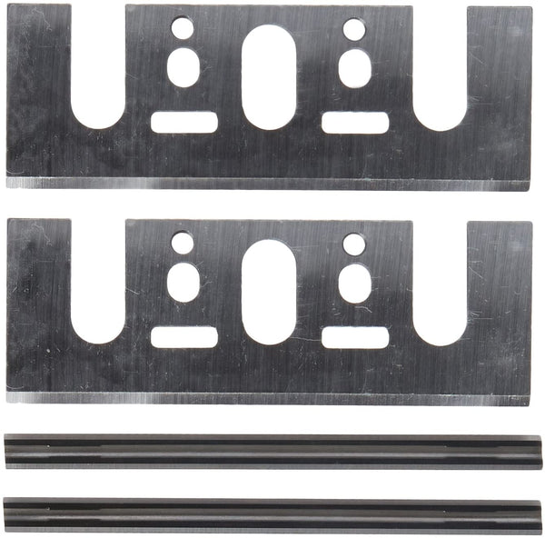 3-1/4" Hobelmessersatz mit Setplatte, doppelschneidiger Messersatz, Universaladapter