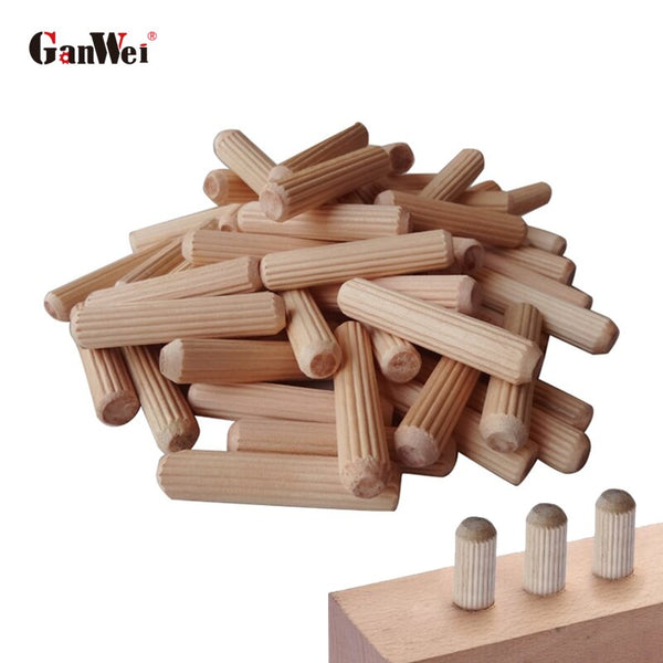 30 Stück Log Tenon Holzstab 3-in-1-Verbinder wird zum Verbinden von Schränken, Kleiderschränken, Möbeln und Holzbrettern verwendet