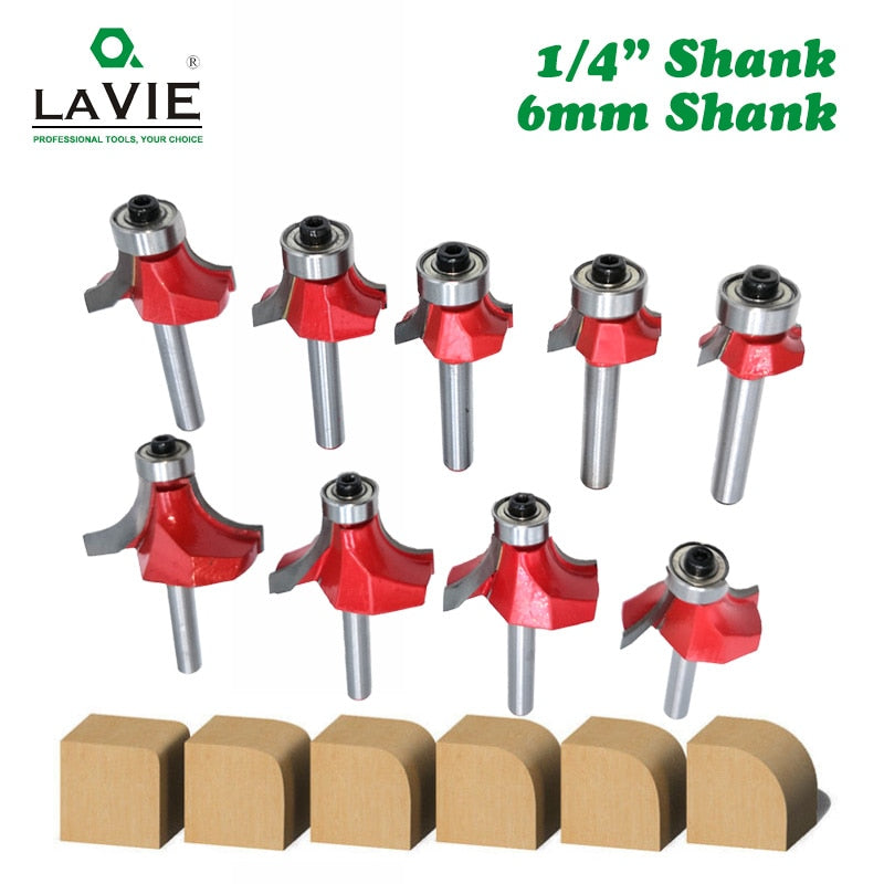6mm 1/4 Shank Small Corner Round Router Bit for Wood Edging Woodworking Mill Classical Cutter Bit for  MC01035
