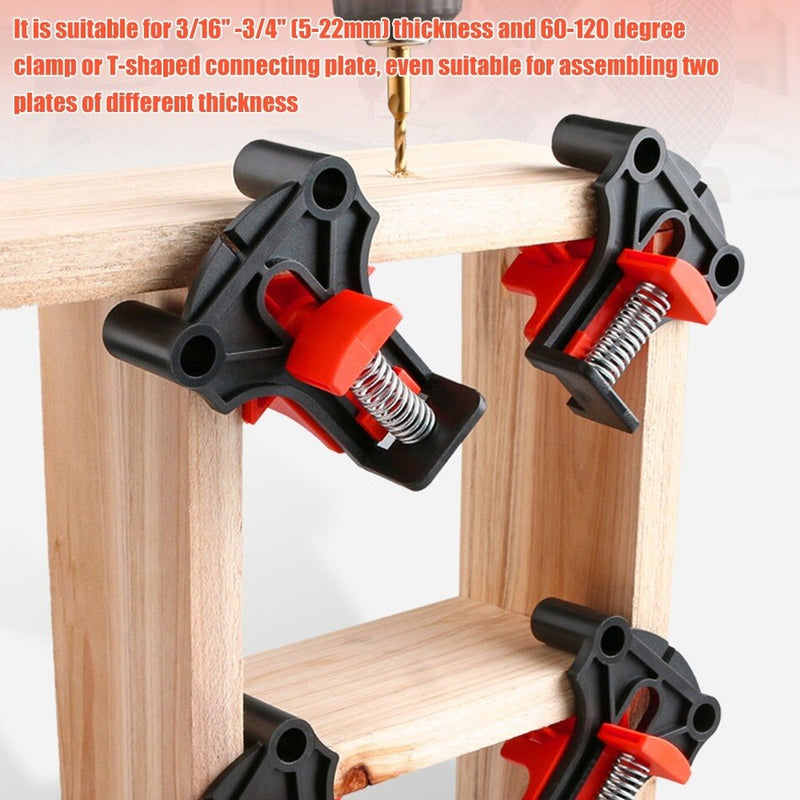 Wood Board Clamps 60/90/120 Degrees Replaceable Spring Fixtures Right Angle Auxiliary Fixing Tool Woodworking Clips