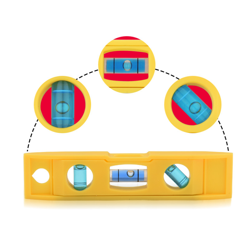 Mini-Magnetwaage mit 3 horizontalen Blasen, 180, 90, 45 Grad, 3,74 Zoll, Holzbearbeitung, Familiendekoration, Messwerkzeug