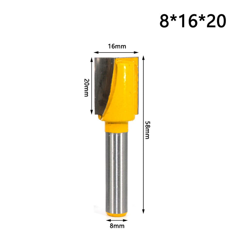 8mm Shank Bottom Wood Cleaning Bit Straight Router Bit Clean Milling Cutter Woodworking Bits Power Machine MC02032