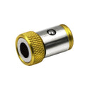 6.35mm Screwdriver head Magnetic Ring Alloy Electric Drill Magnetic Screw Drill Tip Universal Connecting Rod Adapter