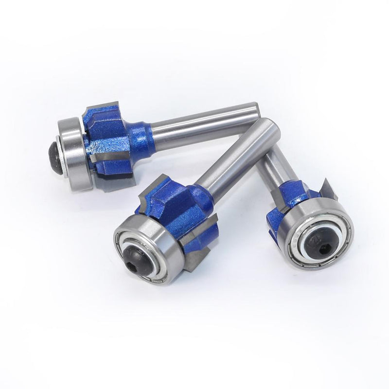 6mm 1/4 8 Shank Z4 Corner Round Router Bit R1 R2 R3 Trim Edging Woodworking Mill Classical Cutter Bit for Wood 051-Z4