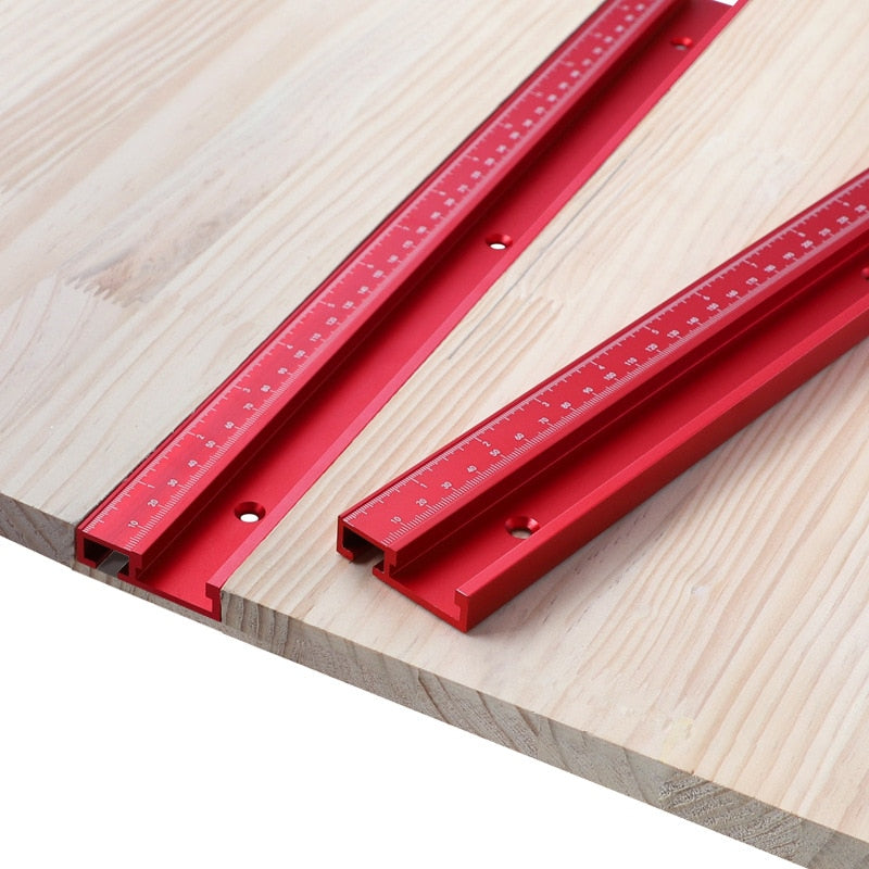 400–800 mm Tischführungsschiene aus Aluminiumlegierung, Typ 45, rot, metrisch, mit Skala, Rutsche, Schiebegriff, Rutsche, Holzbearbeitungswerkzeug