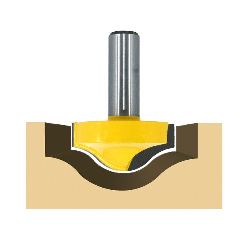 1pc 12MM 1/2 inch Shank Schaft 1-5/8" Ogee Nut Milling Cutter Carving Router Bits for Wood Tool Woodworking