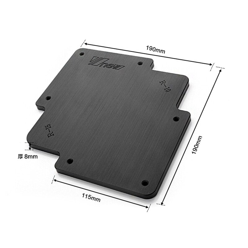 Woodworking Tool 6 in 1 Corner Radius Template Wood Panel Radius Jig Fillet Arc Locator Jig For Trimming Machine Router