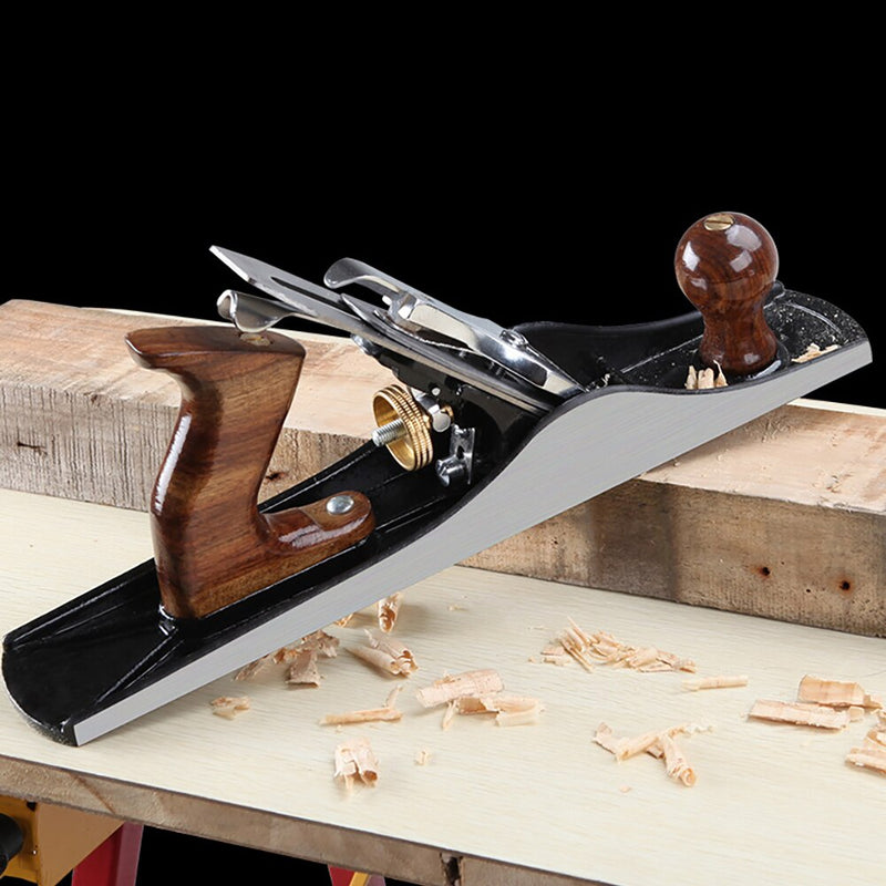 355mm Woodworking Flat Plane Wood Planer Alloy Steel Blade Carpentry Woodcraft Trimming Knife Treat Burrs Hand Tool