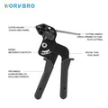 Stainless Steel Cable Tie Gun High Quality Fastening and Cutting Lightweight Durable Plier Special Cut to 12mm Hand Tool