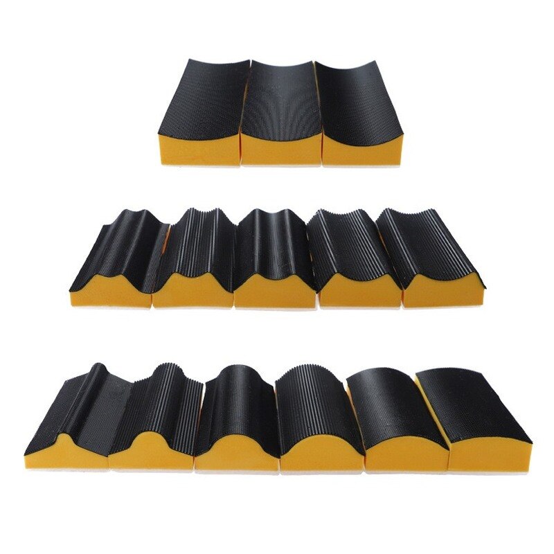 16 Piece Flexible Contour Sanding Grip Set Sanding Block Backing Plate for Woodworkers Automotive Home Arts and Crafts