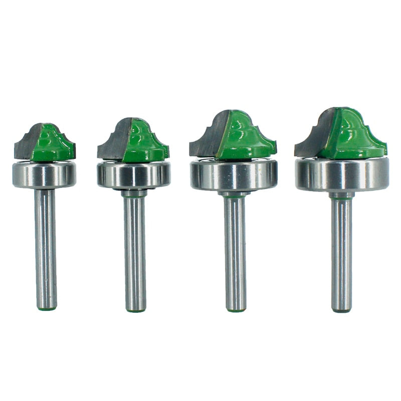 1pc 6.35mm Shank Double Roman Ogee Edging Router Bit Bearing Wood Line Knife Milling Cutter