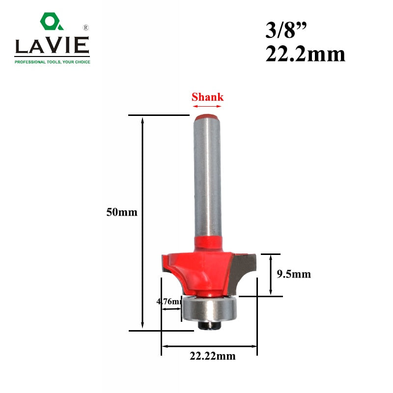 6mm 1/4 Shank Small Corner Round Router Bit for Wood Edging Woodworking Mill Classical Cutter Bit for  MC01035