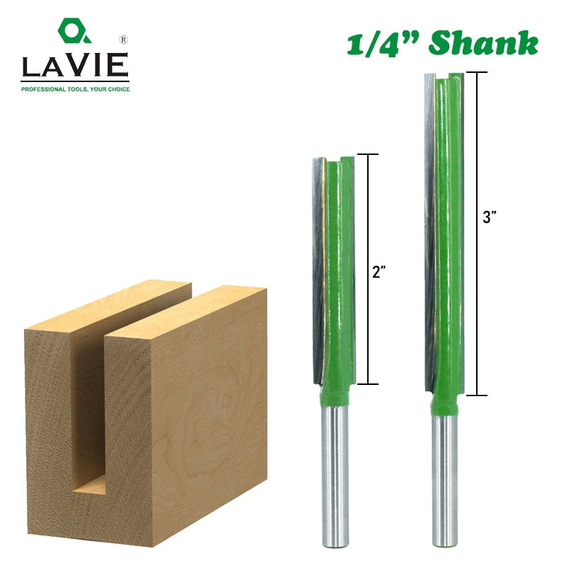 Router Bit 1/4 Shank Extension Long Straight Trimming CNC Bit Milling Cutter