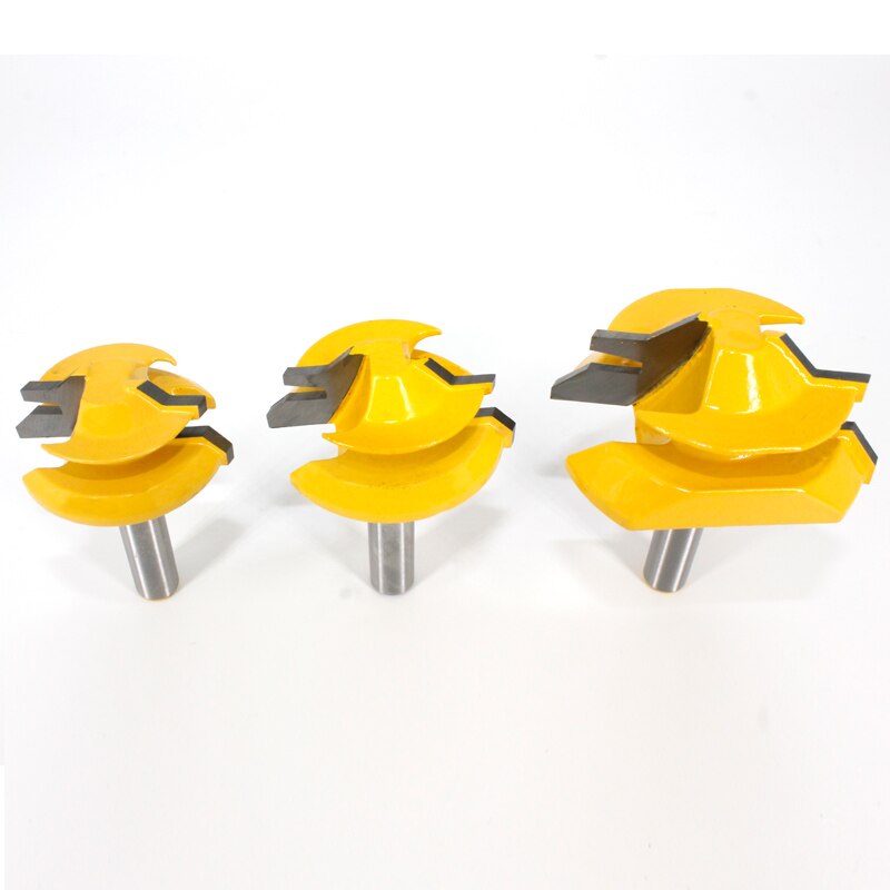1/4" Shank 6.35MM 8MM 45 Degree Lock Miter Router Bit Tenon Milling Cutter Woodworking Tool For Wood Tools MC01 MC