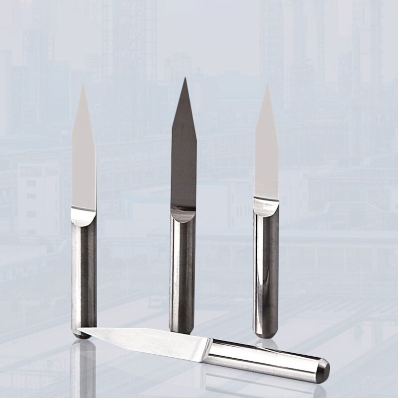 2 Stück CNC 3,175 Bit Fräser Griffdurchmesser 12–15 mm Gravurmaschinenkopfbeschläge für Mahagoni-Acrylholz