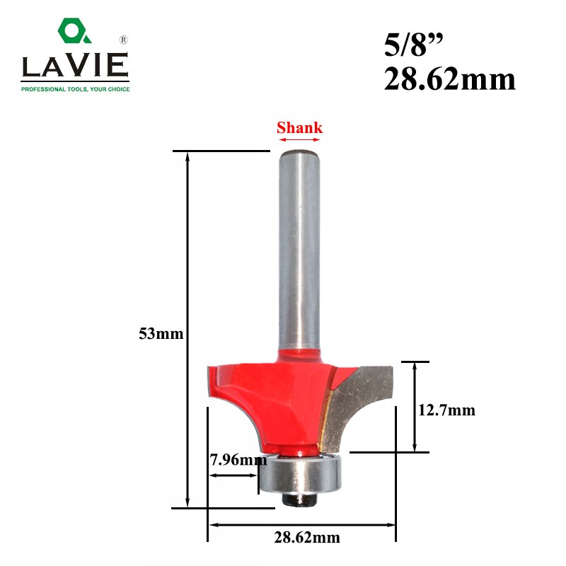 6mm 1/4 Shank Small Corner Round Router Bit for Wood Edging Woodworking Mill Classical Cutter Bit for  MC01035