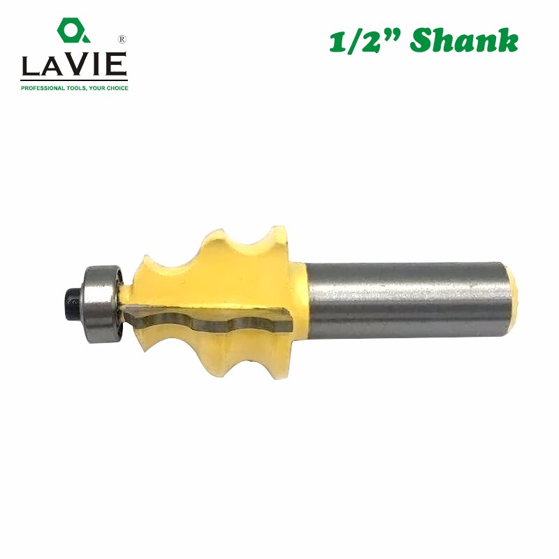1pc 12mm 1/2 Shank Line Router Bit for Wood Architectural Molding Woodworking Milling Cutter Machine Tools Face