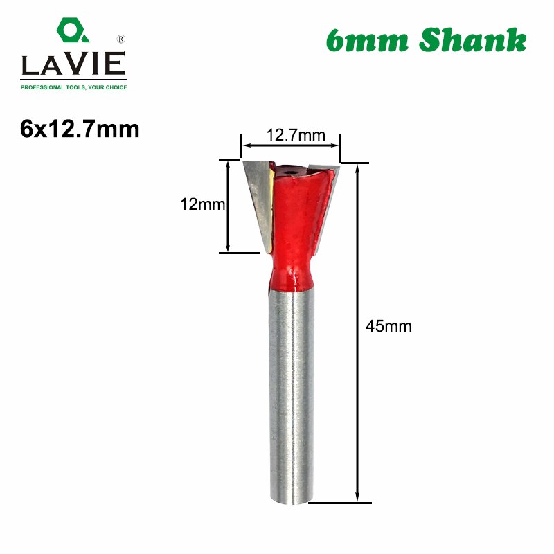 6mm Shank Wood Router Bit Straight T V Flush Trimming Cleaning Round Corner Cove Box Bits Milling Cutter for MC06012