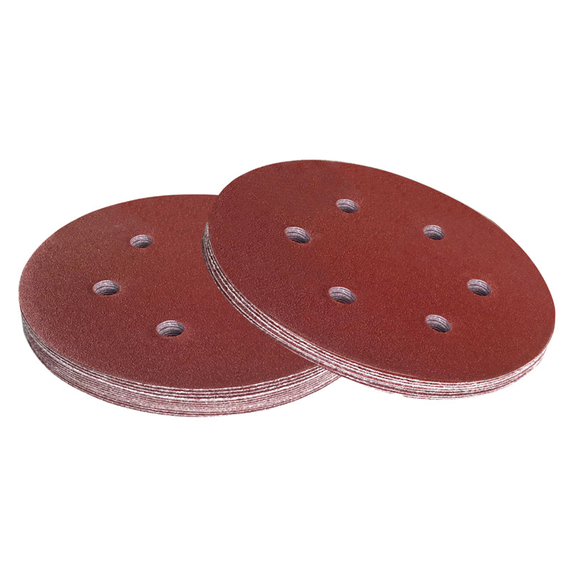 25 Stück 150 mm 15,2 cm Schleifscheiben, Nass- und Trockenschleifpapier, Klett-Schleifpads, Papierkörnung 60–240