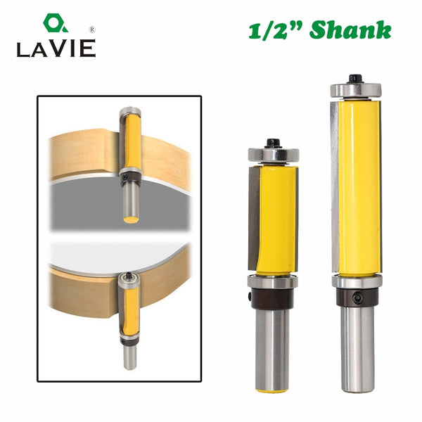 1pc 12mm 1/2 Schaft Top &amp; Bottom Lager Flush Trim Muster Router Bit Fräser Für Holz Holzbearbeitung schneider