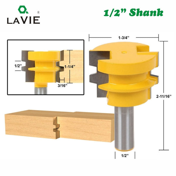 1pc 12mm 12,7mm Schaft 1/2 Zoll Kleber Joint Router Bit Zapfen Fräser für Holz Reversible Holzbearbeitung meißel