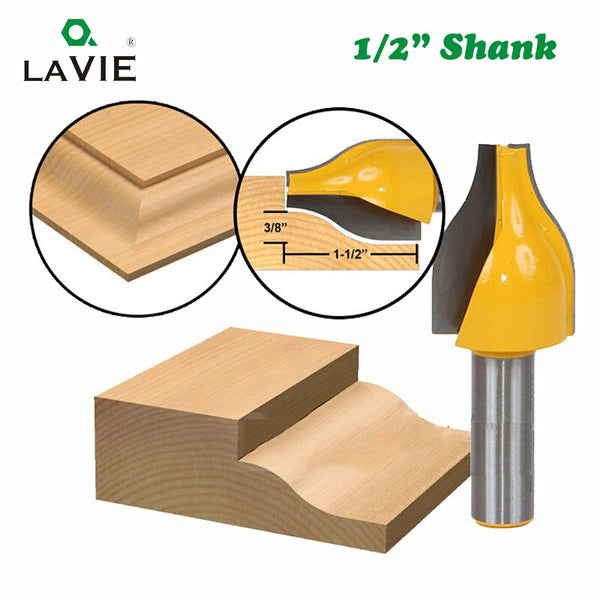 1pc 12mm 1/2 Shank Vertical Panel Raised Ogee Bead Router Bit Woodworking Door Line Milling Cutter for Wood Tools