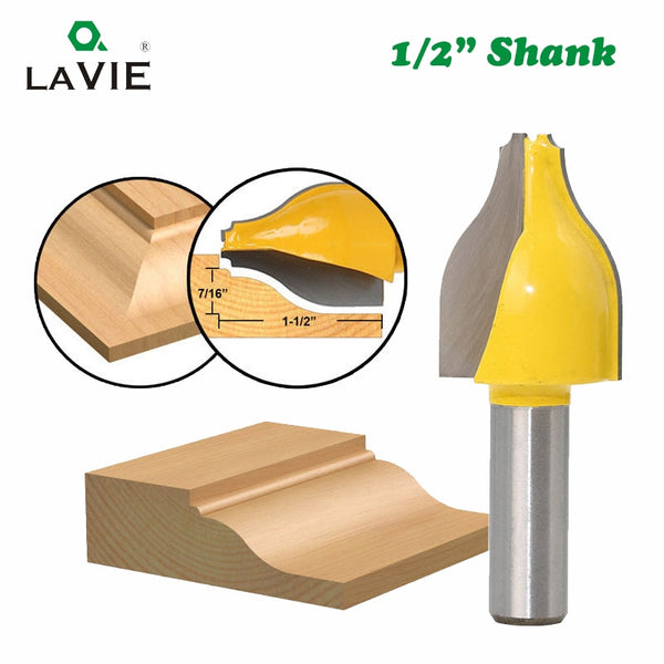 1pc 12mm 1/2 Schaft Vertikale Panel Raised Ogee Bead Router Bit Holzbearbeitung Tür Linie Fräser für Holz werkzeuge